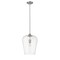 Z-Lite Joliet 1 Light Pendant, Brushed Nickel & Clear 473P12-BN - alternate 6